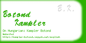 botond kampler business card